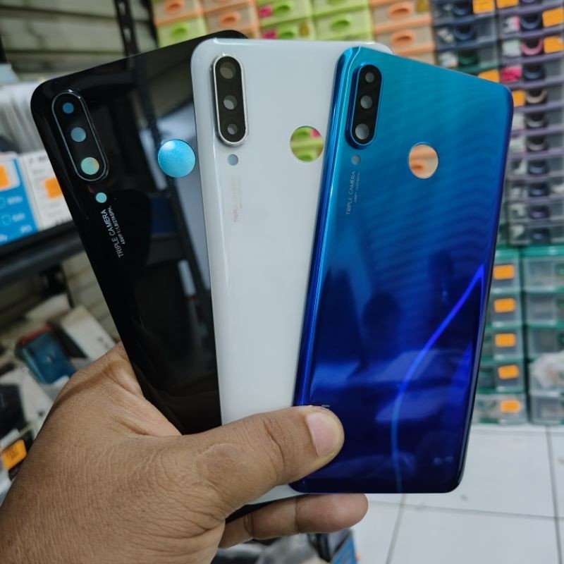 backdoor backcover + ring lensa kamera Huawei p30 lite