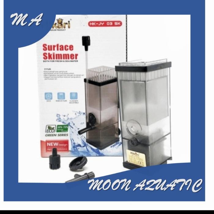 Mesin Pompa Aquarium mini Skimer Hikari Jy 03 sk filter permukaan air aquarium