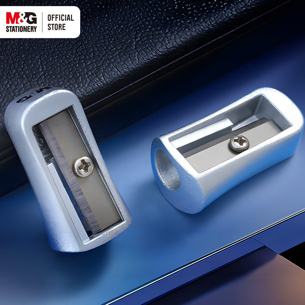 

M&G Portable Pencil Sharpener Durable Pen Sharpeners Zinc Alloy Pencils Blade for Learning Office Supplies 1 Piece