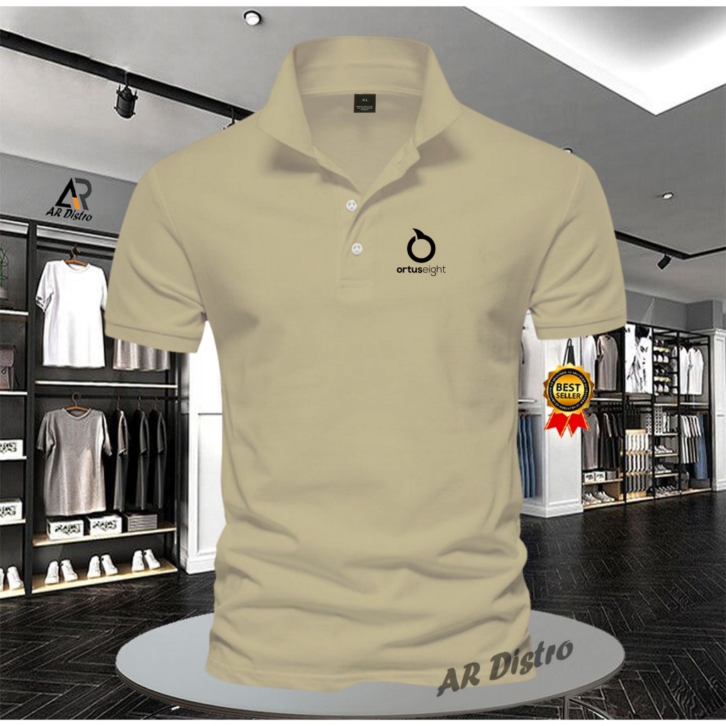 TERKEREN!!!KAOS POLO SHIRT PRIA/WANITA KAOS POLO IMPORT POLO ORTUSEI TEKS BLACK KAOS POLO ORIGINAL Q