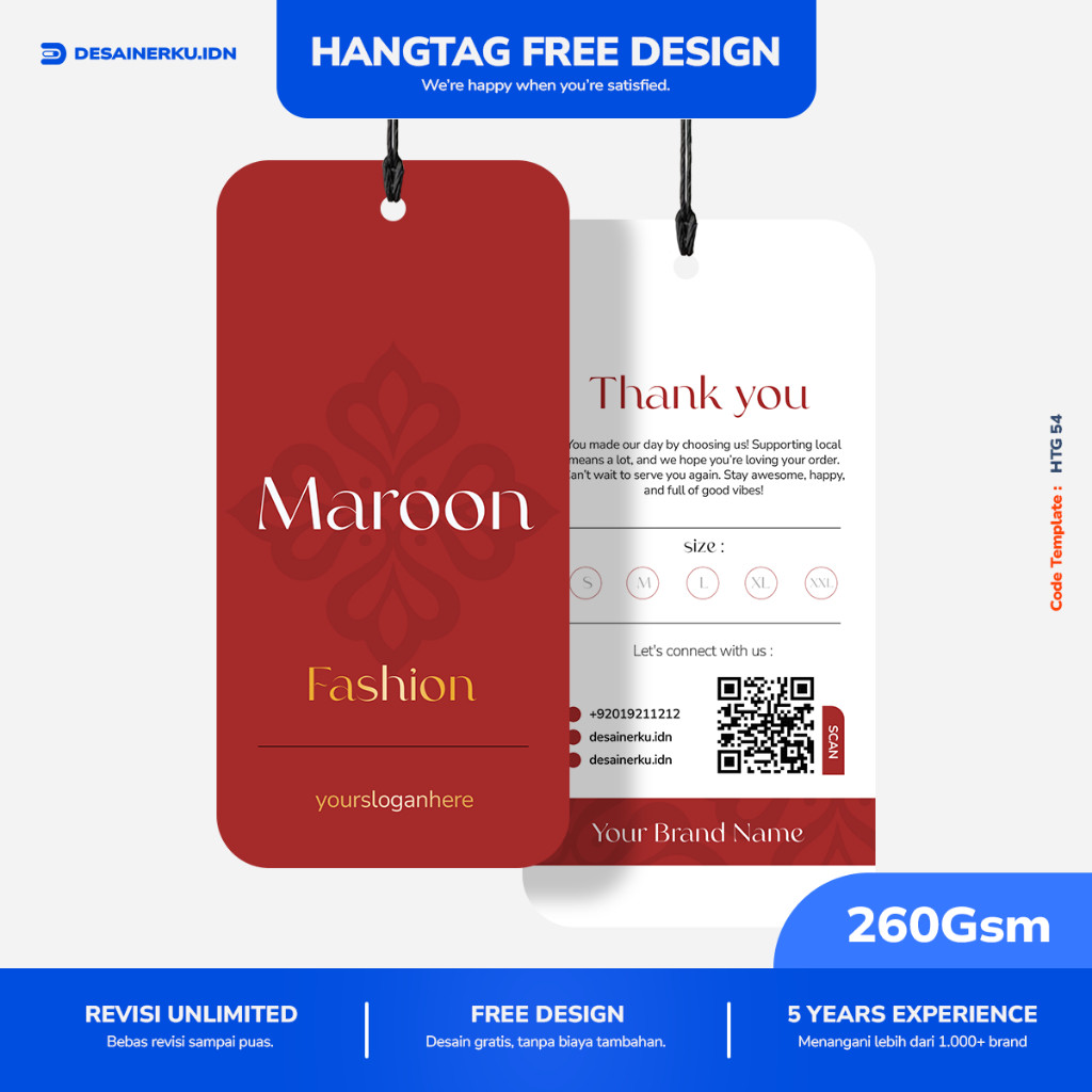 

Hangtag Baju Custom FREE DESIGN | Cetak Label Tag Baju Desain Sendiri | Tag Baju Murah