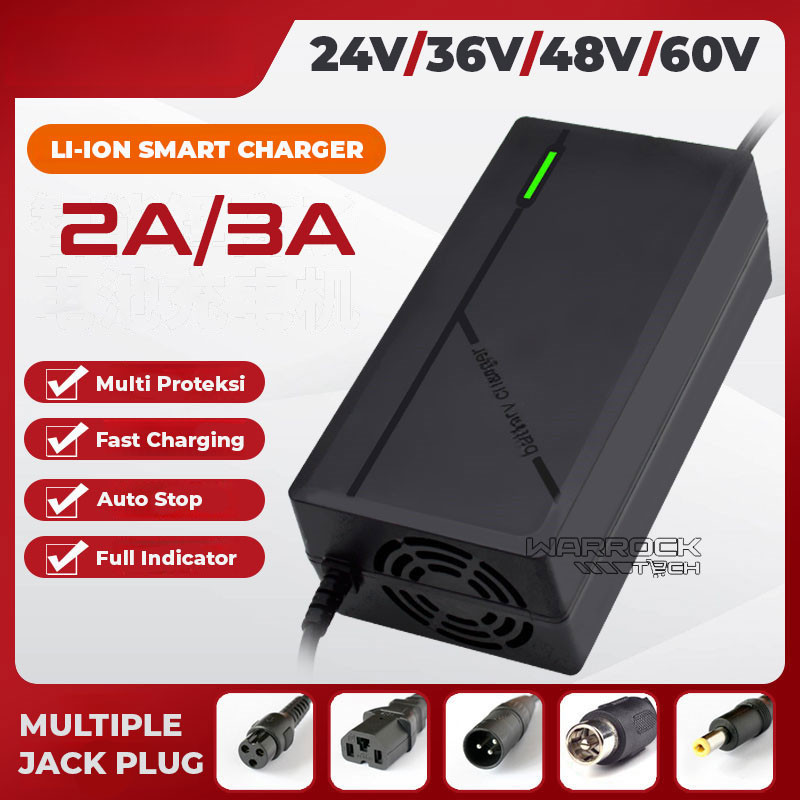 Charger Baterai Lithium Selis  24v 36V 48V 60V 12AH 20AH Sepeda Listrik 7S 10S 13S 16S Li Ion Batter