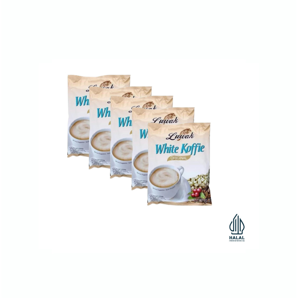 

kopi nikmat tidak bikin kembung!! Kopi Luwak white Coffe original 20g RENCENG ( ISI 10)