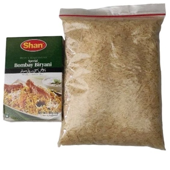 

Paket Basmati 1 Kg + Bumbu Bombay Biryani Shan