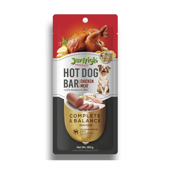 

JERHIGH Hotdog Bar 150GR Snack Hot Dog Sosis Cemilan Treat Anjing - Chicken