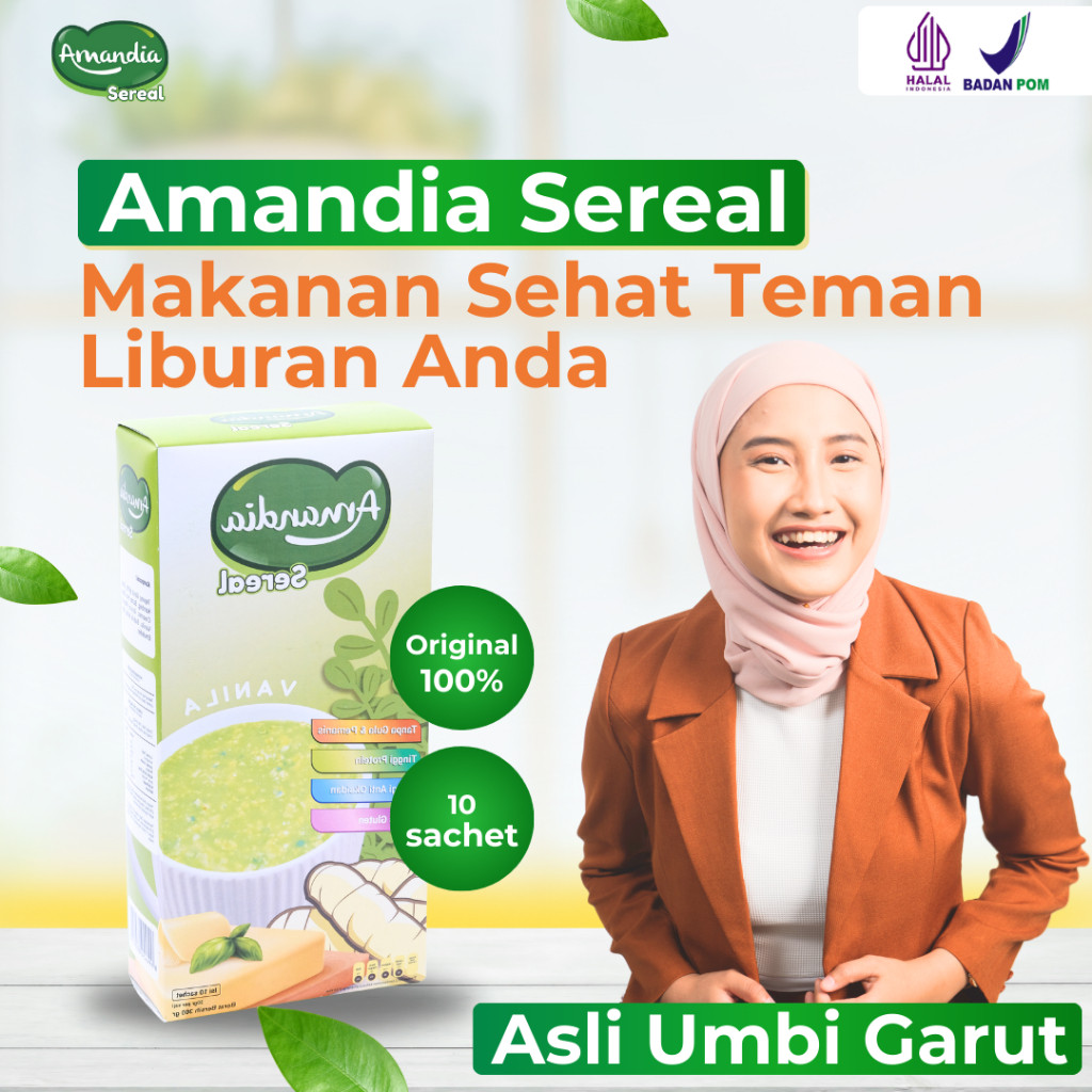 

Amandia Sereal Gluten Free 300 gr - Aman untuk Penderita Diabetes, Indeks Glikemik Rendah, Halal BPOM