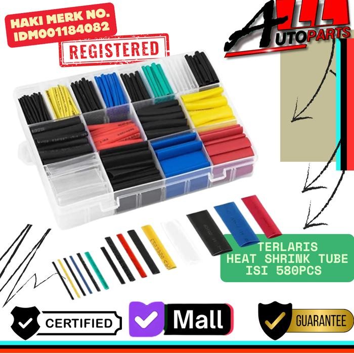 

Heatshrink Isolasi Bakar Selang Bakar 580~164 pcs - 164