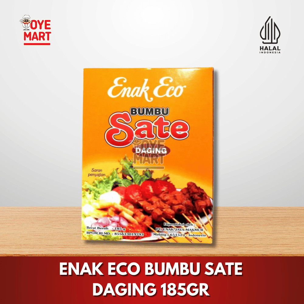 

ENAK ECO BUMBU SATE DAGING 185GR/ BUMBU INSTAN