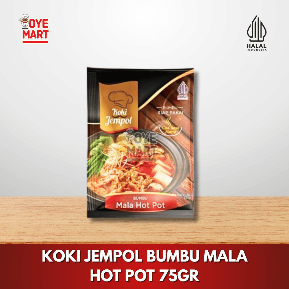 

KOKI JEMPOL BUMBU MALA HOT POT 75GR / BUMBU MASAK INSTAN