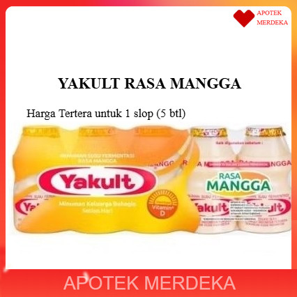 

Yakult Rasa Mangga 1 SLop (5 botol)