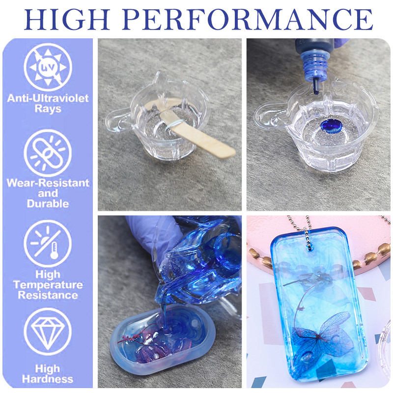 

1000ml 1:1 Crystal Clear Epoxy Resin Kit Fast Drying Art Resin Glue for Coating and Casting Craft DIY for Jewelry Making