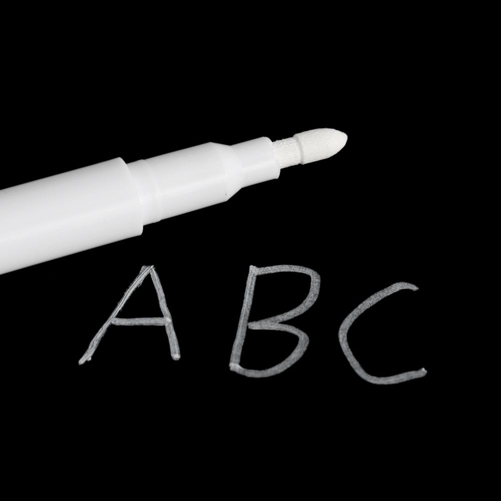 

Convenient White Erasable Office Supplies Chalkboard Pen Creative Dustless Chalk Liquid Chalk Pen Blackboard Pen Marker Pen