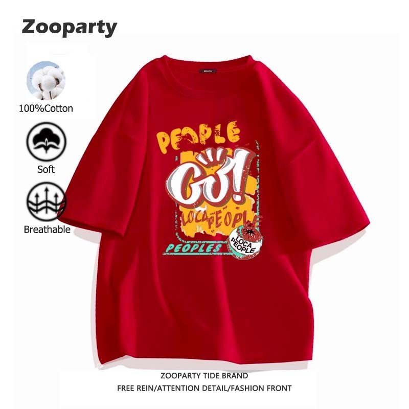 baju kaos pria​ Desain eksklusif gambar lucu kaos katun Super adem, nyaman seharian Bahan porous Mod