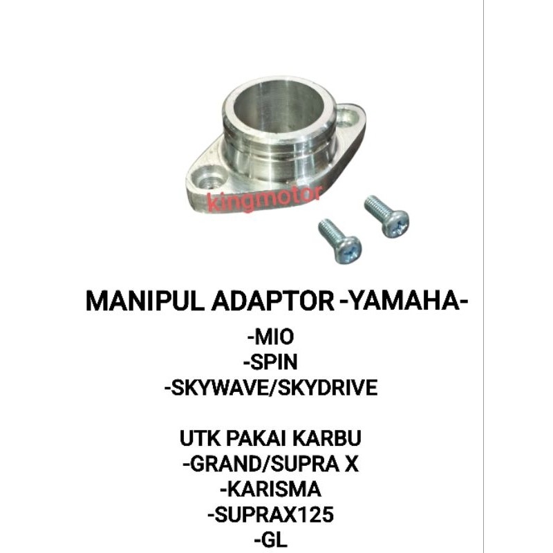 TERMURAH MANIPOL ADAPTOR (YMH / HND ) MANIPUL LEHER KARBURATOR VARIO BEAT MIO SPIN SKYWAVE SKYDRIVE 