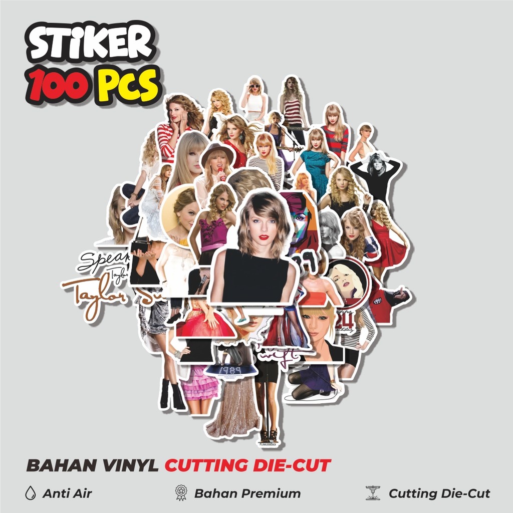 

Terbaru! 50 pcs Stiker Taylor Swift Dekorasi Lucu Kreatif untuk Notebook, Skateboard, HP