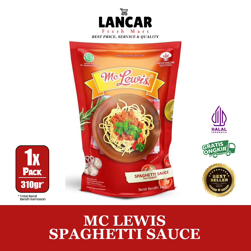 

MC LEWIS SPAGHETTI SAUCE 310GR