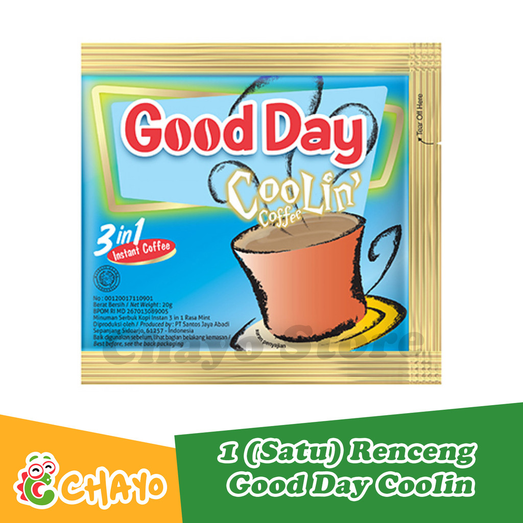 

Good Day Coolin Kopi Instan 3 in 1 Sachet 1 Renceng - 10 Sachet