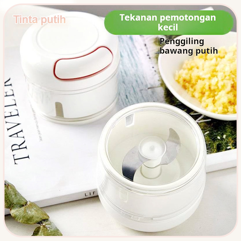 Pemotong sayur multifungsi, penghalus bawang putih manual, penghancur bawang putih mini, pemotong ba