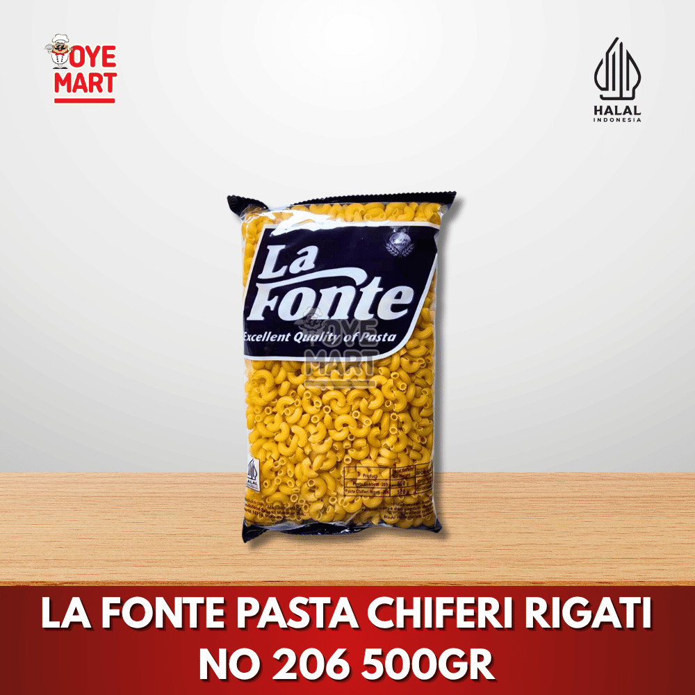 

LA FONTE PASTA MACARONI CHIFERI RIGATI N0.206 500GR / PASTA