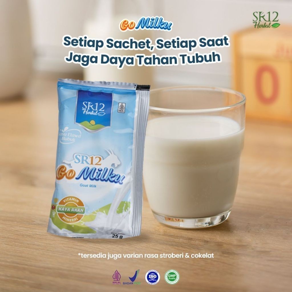 

BLESSING57 GOMILKU SR12 25 GRAM SACHET | SUSU KAMBING ETAWA SATUAN / ECER | SUSU KESEHATAN - SUSU ETAWA - SUSU - ORIGINAL - PREMIUM - BEST SELLER