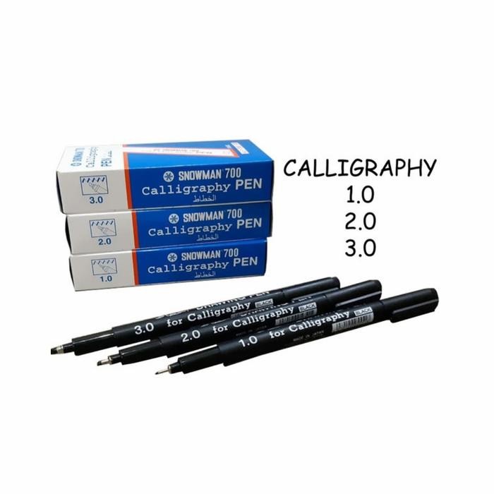 

Promo Caigraphy pen SNOWMAN FT 700 1.0 2.0 3.0 - 3.0