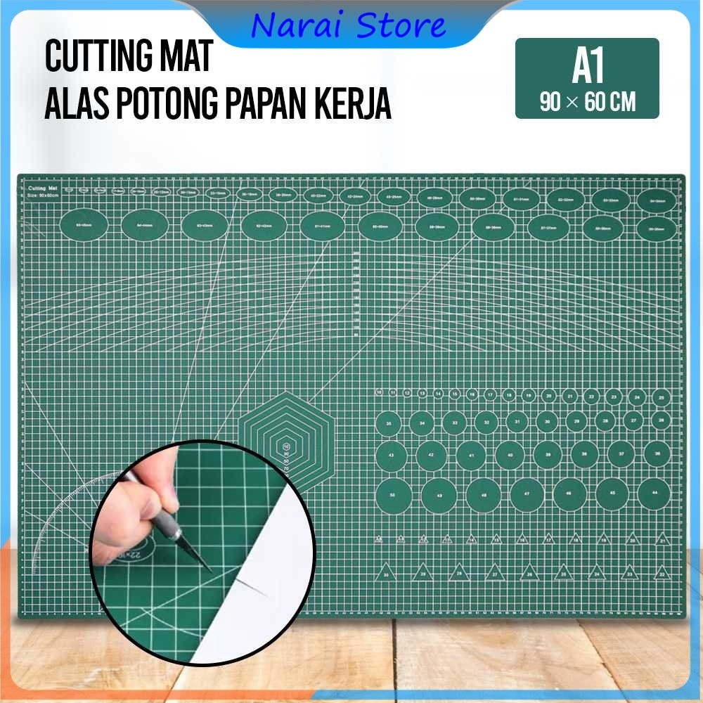 

QJH Working Pad Cutting Mat Alas Potong Papan Kerja A1 90 x 60 cm - QJ4