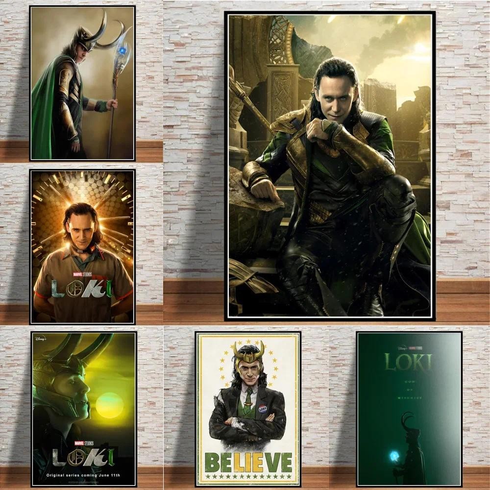 

Marvel Loki TV Series Canvas Painting Wall Art Superhero The God Of The Trick Portrait Decorative Posters For Home Decor