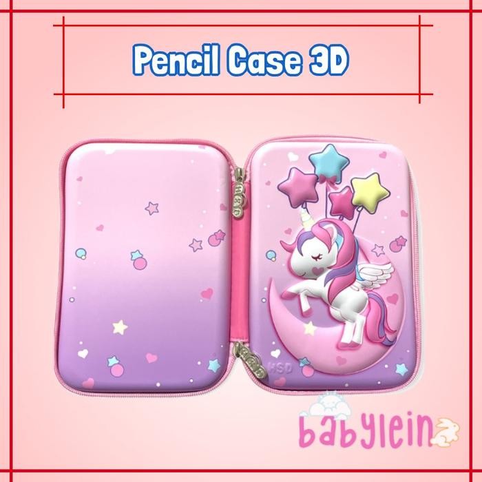 

[New Arrival] Pencil Case / kotak pensil EMBOSS 6D Timbul Unicorn, Lol, Frozen - PC3