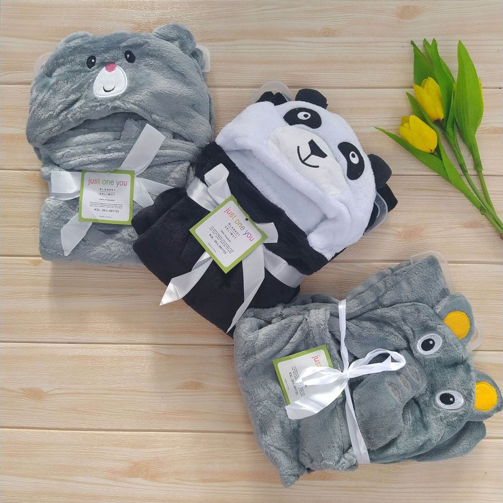 Selimut Bayi Topi Karakter Lucu,  Selimut Karakter Lucu, Selimut Bayi karakter