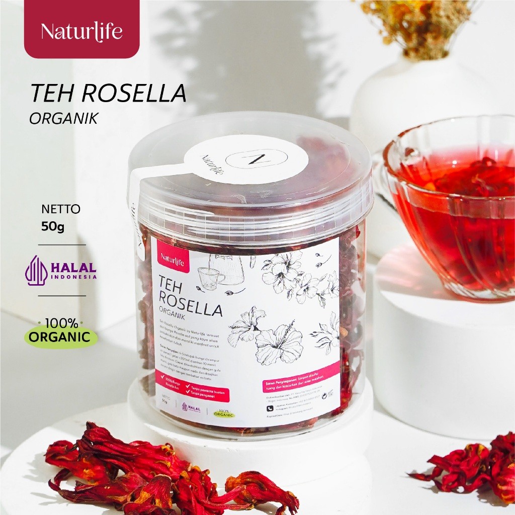 

NEW TEH BUNGA ROSELLA MERAH KERING by NATURLIFE PREMIUM 50G BUNGA ROSELLA TEA / ROSELA MERAH KERING / ANTI AGING & DETOKS KAYA VIT C / UNTUK DIET / NUTRIFARM / BEORGANIK / DARI BUMI / SAFIYA / KENCONO SARI PREMIUM