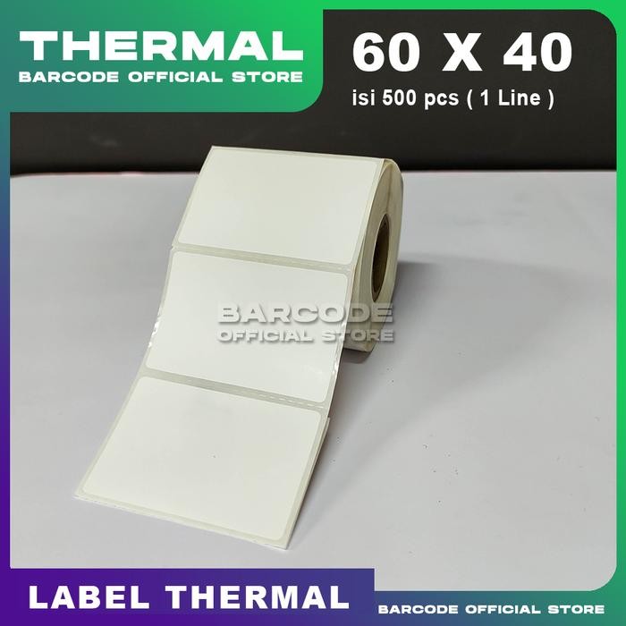 

TERLARIS! Label D. Thermal Uk 60 X 40 / 60x40 mm / 60x40mm Stiker Barcode Termal