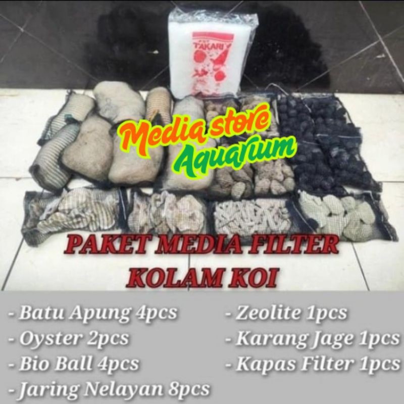 paket media filter kolam koi Chamber besar / media filter kolam koi