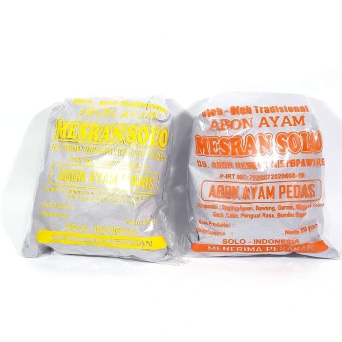 

Abon ayam mesran solo 250 g - Manis
