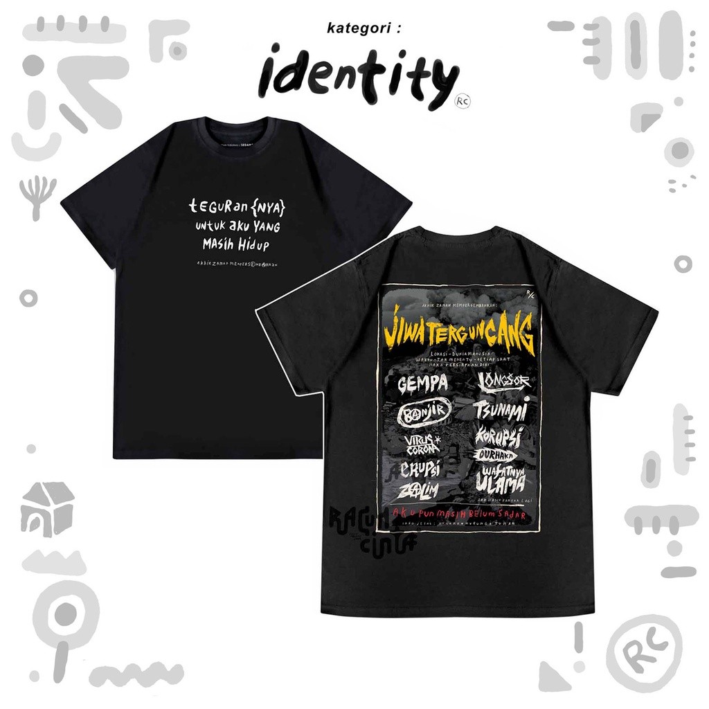 racun cinta - Kaos Pria Acara Graphic T-Shirt | Vintage Tee