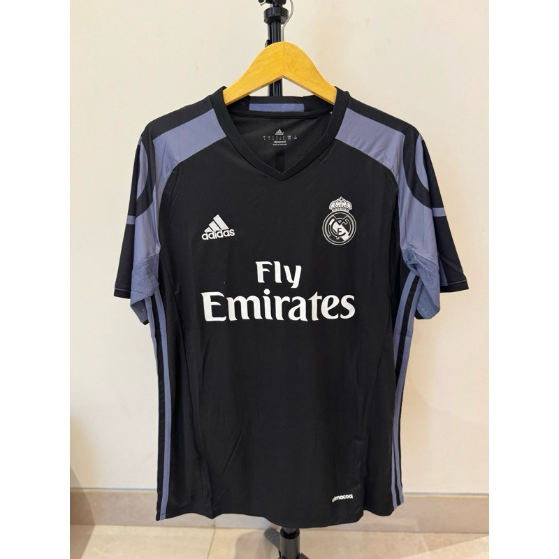 AZHAR.ID RETRO | JERSEY RETRO MADRID 3RD HITAM 2016/2017 GRADE ORI