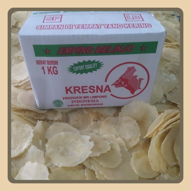 

emping biji empat kualitas super full kering berat 1kg