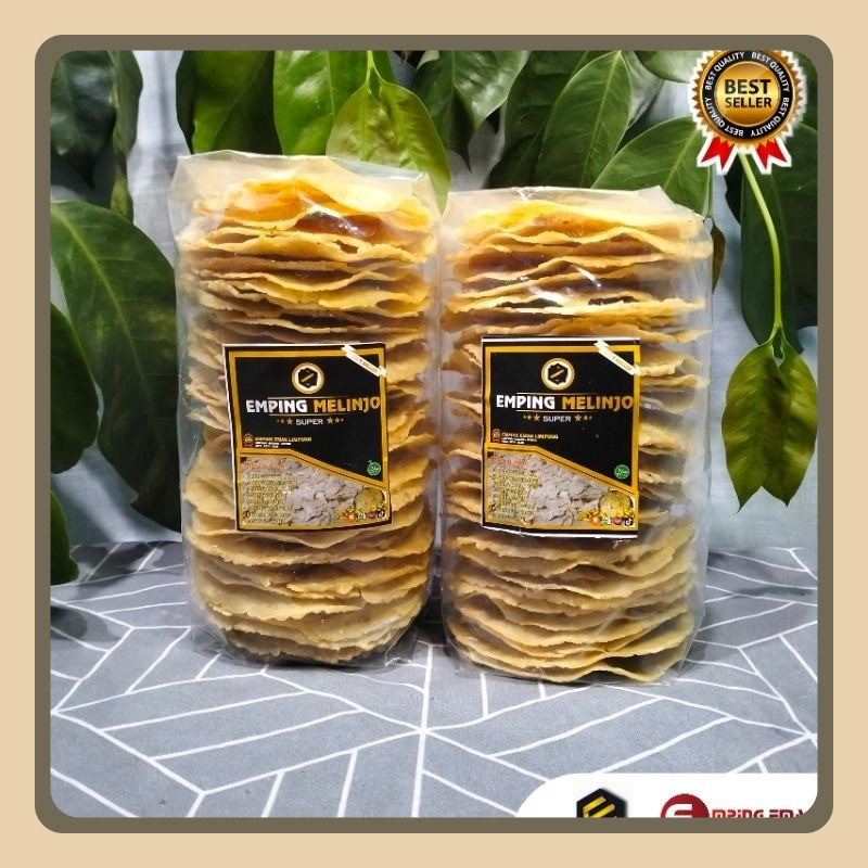 

Emping Melinjo Jumbo Rasa Manis 500 Gr Super Quality Asli Limpung