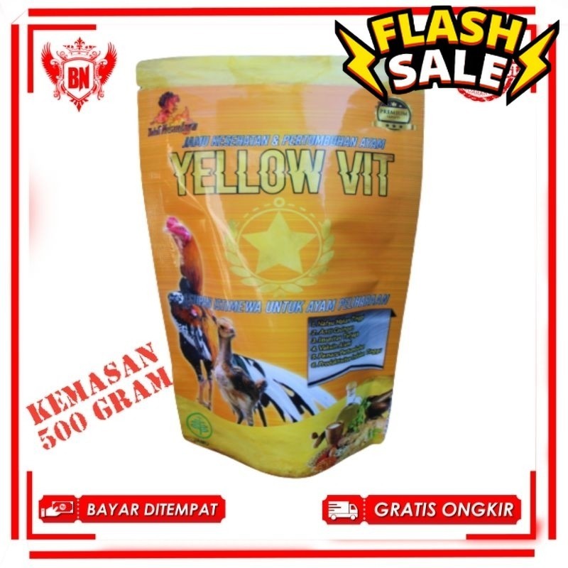 Booster Ayam filipin Sangar YELLOW VIT 500gram vitamin herbal