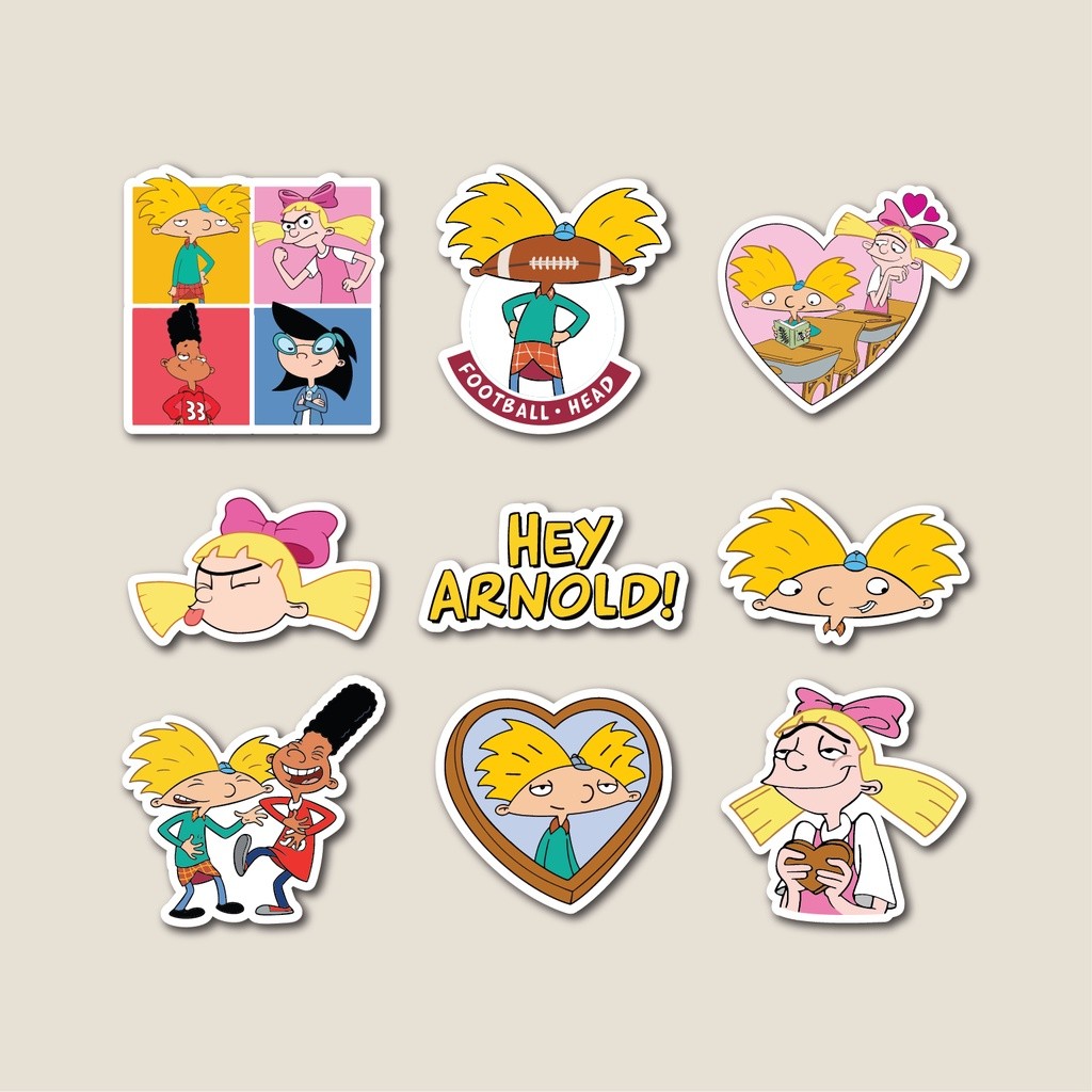

Sticker Pack Hey Arnold | Sticker Tumbler | Stiker Laptop Koper Helm