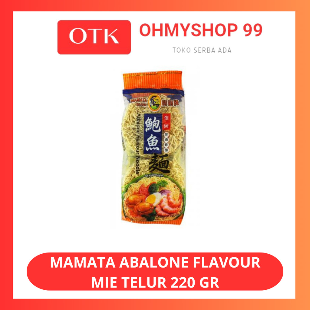 

Mamata Mie Abalone Flavor Mie Telur 220gr