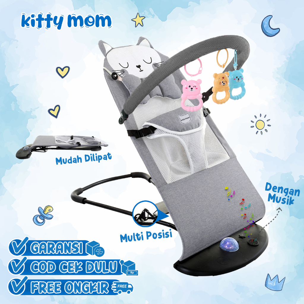 

Bouncer Bayi Lipat – Kursi Ayunan Goyang Newborn hingga 1,5 Tahun