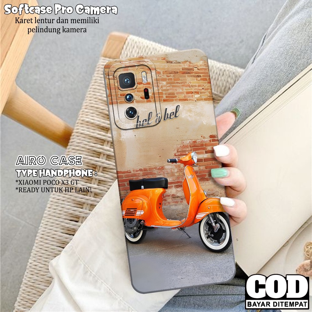 Case XIAOMI POCO X3 GT - Softcase XIAOMI POCO X3 GT - Fashion Case VESPA - Casing XIAOMI POCO X3 GT 