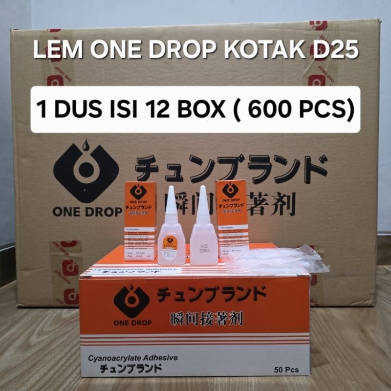 

1 DUS 12 BOX LEM ONE DROP KOTAK D25 (600 PCS)