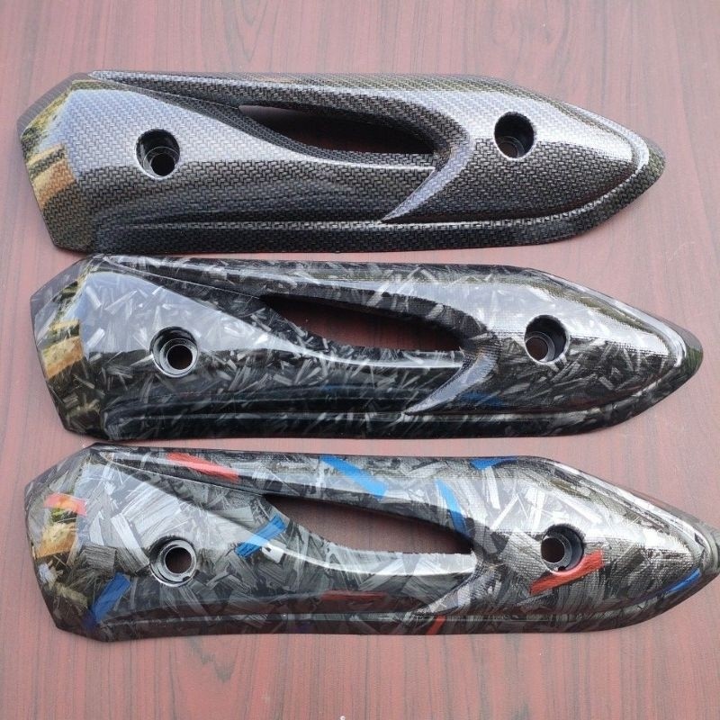Tameng tutup knalpot carbon Honda beat karbu VARIASI27RACING