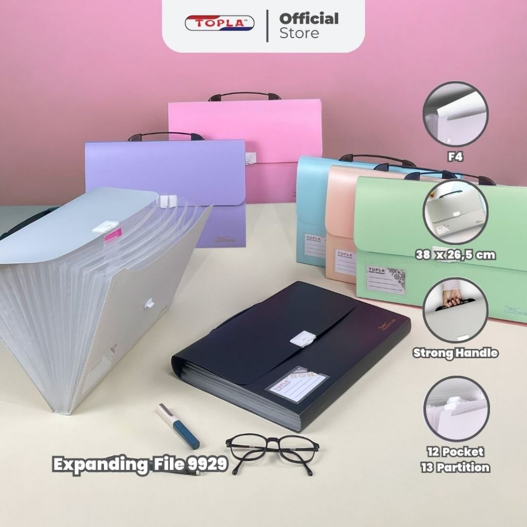 

Expanding File 9929 13 Slot With Handle Map Sekat Dokumen Kertas Berkas Ukuran Folio Pastel Topla