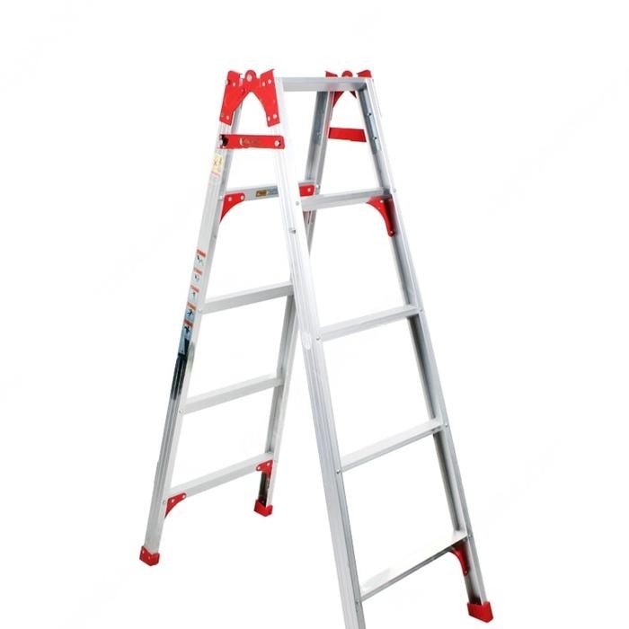 Tangga Aluminium 2in1 KRISBOW FixSteps 2.4 Meter 4 Pijakan Anti Selip