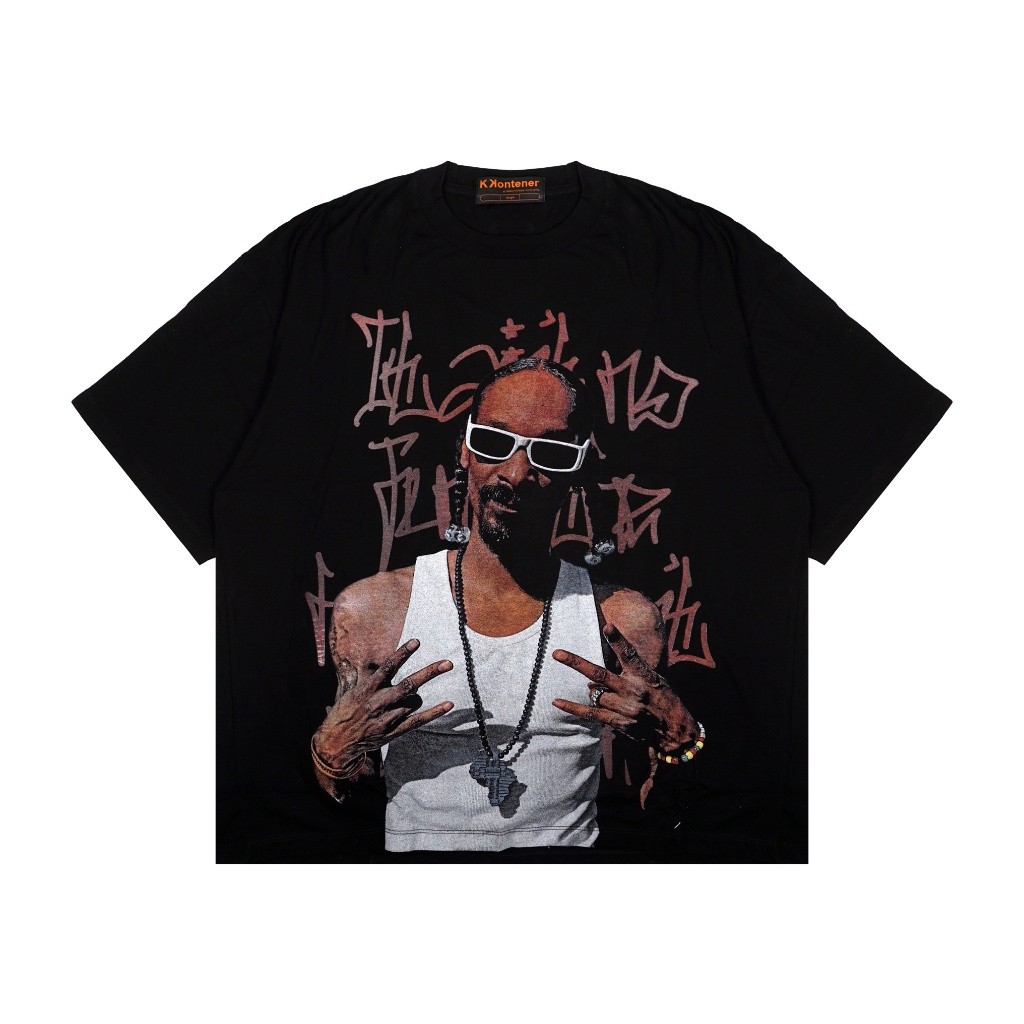 KKONTENER SNOOP DOGG OVERSIZE TSHIRT BLACK
