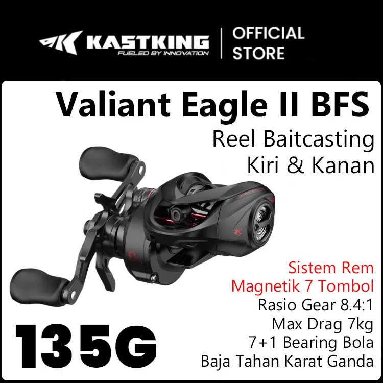 [OFFICIAL] KastKing Valiant Eagle II BFS  reel bc baitcasting Reel Pacning Drag Clicker Bait Finesse