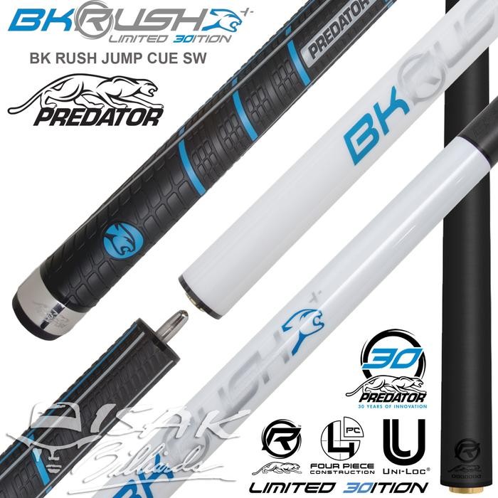 SALE Predator BK Rush+ Carbon Jump Break Cue SW - 30th Anniversary Limited Edition Stick Billiard Bo