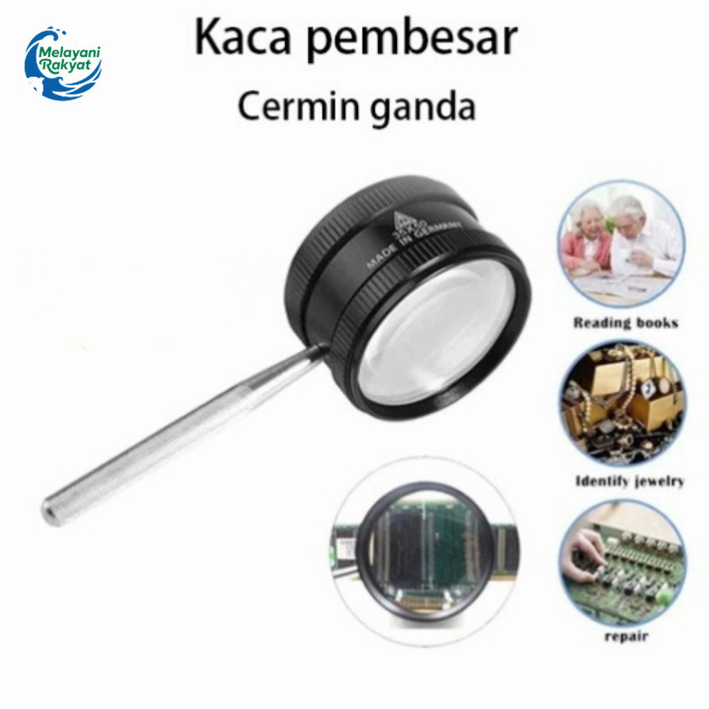 

Kaca Pembesar 35x AB77 Lup Lensa Magnifier Komponen Loupe Membaca Perhiasan Handheld
